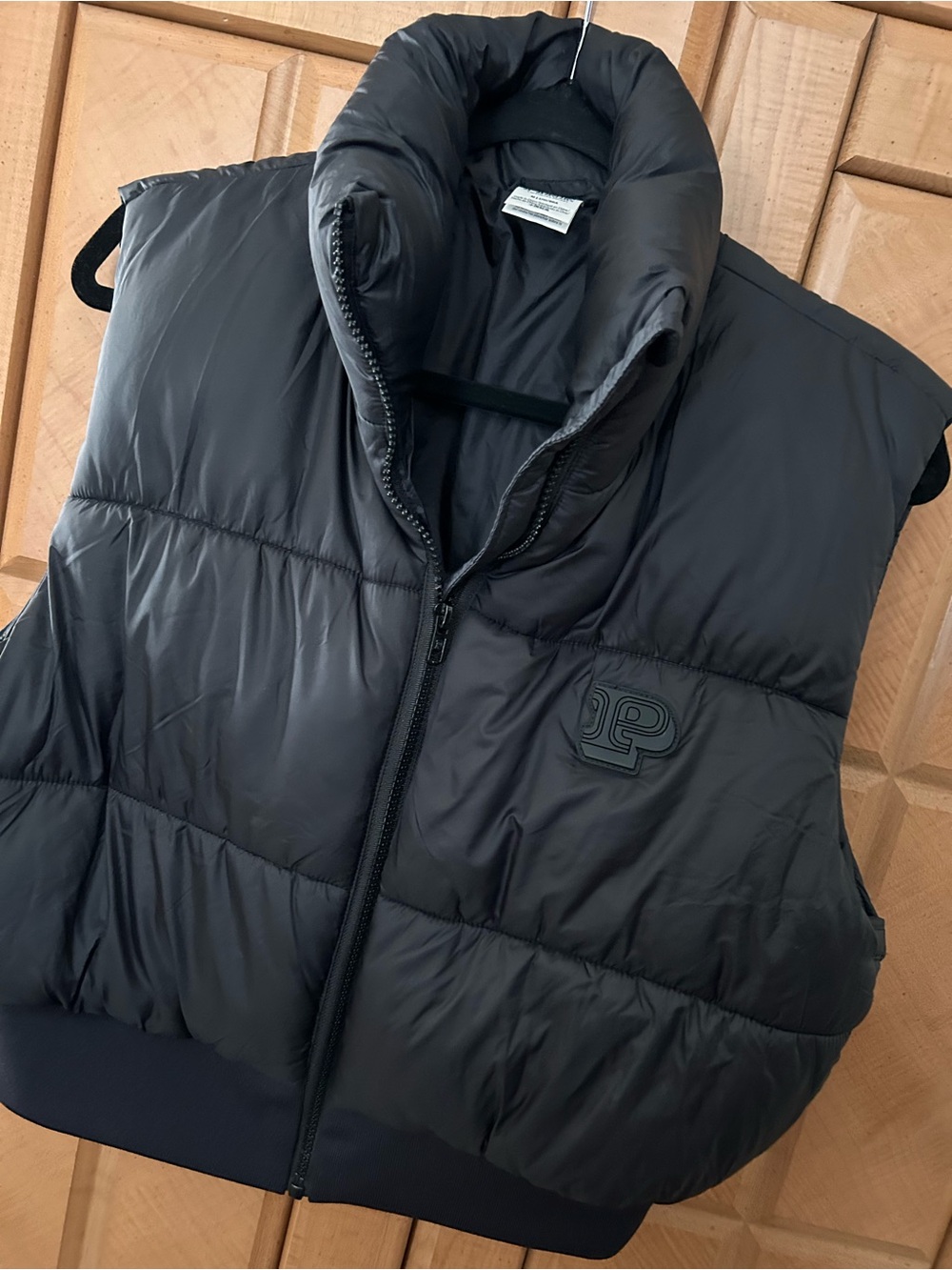 PINK Victoria's Secret Black Quilted Puffer Vest